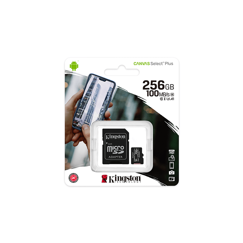 Kingston Select Plus Mirco SD Kaart 256GB