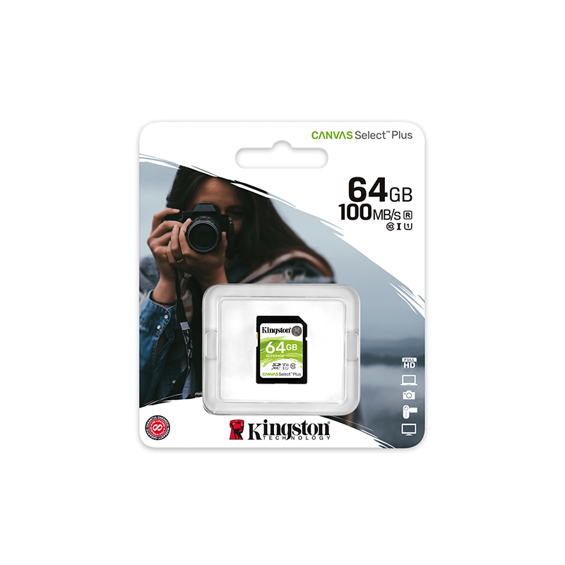 Kingston Select Plus SD Kaart 64GB