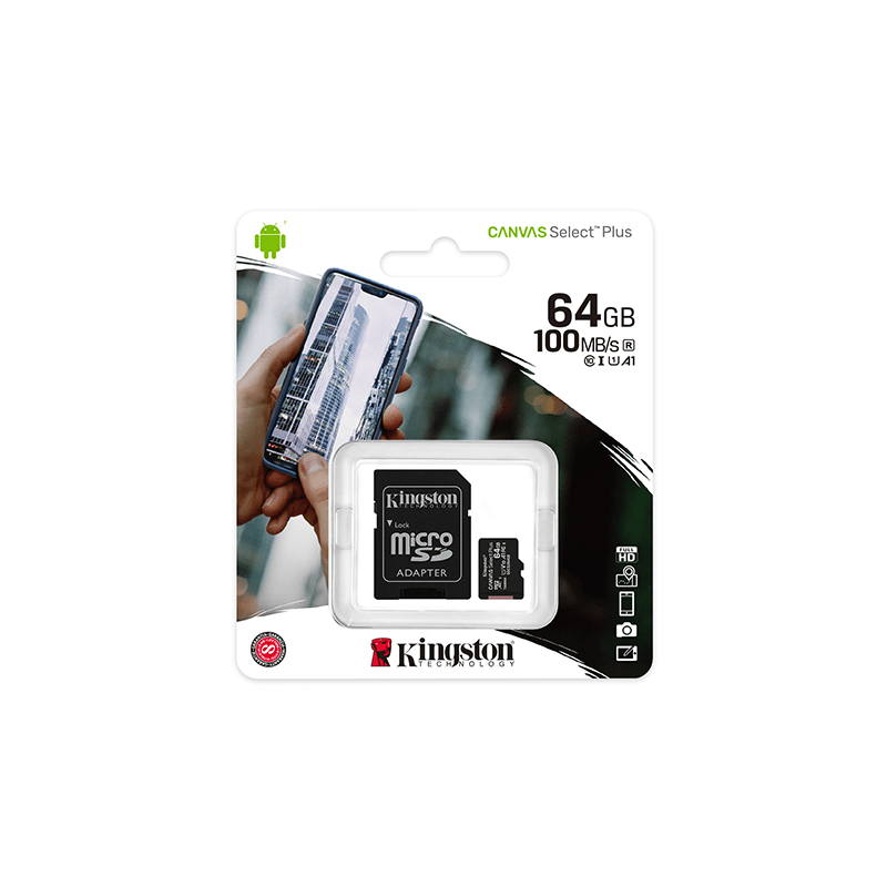 Kingston Select Plus Mirco SD Kaart 64GB