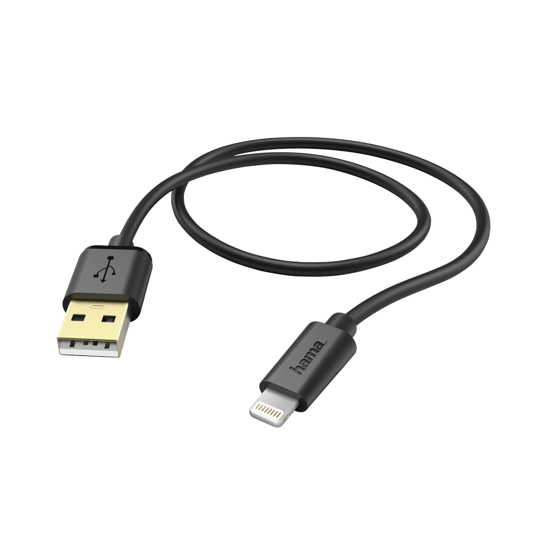 Premium laad/Synchro kabel lightning 1.5m zwart