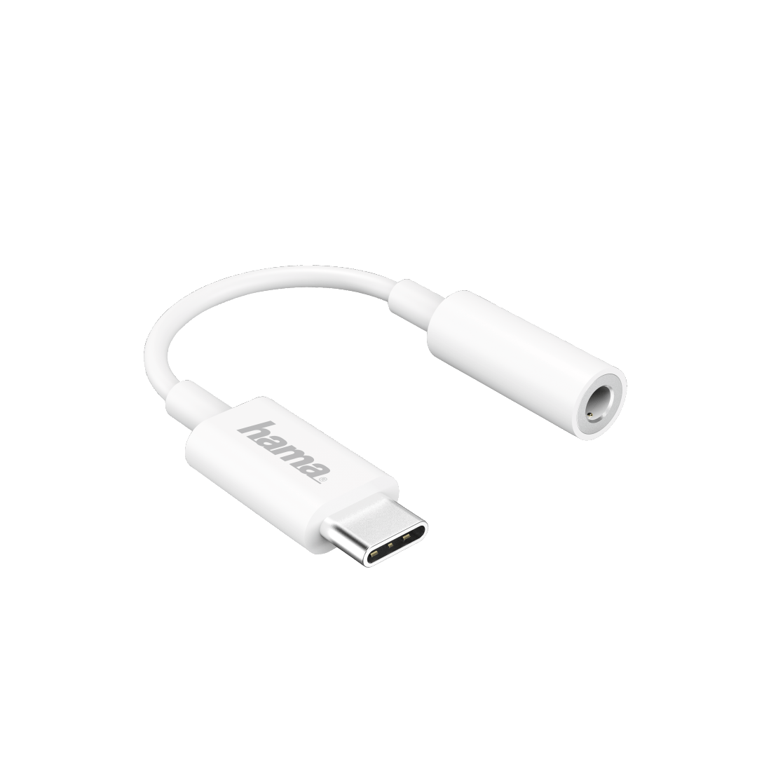 USB-C-Adapter naar 35-mm audio aansluiting wit