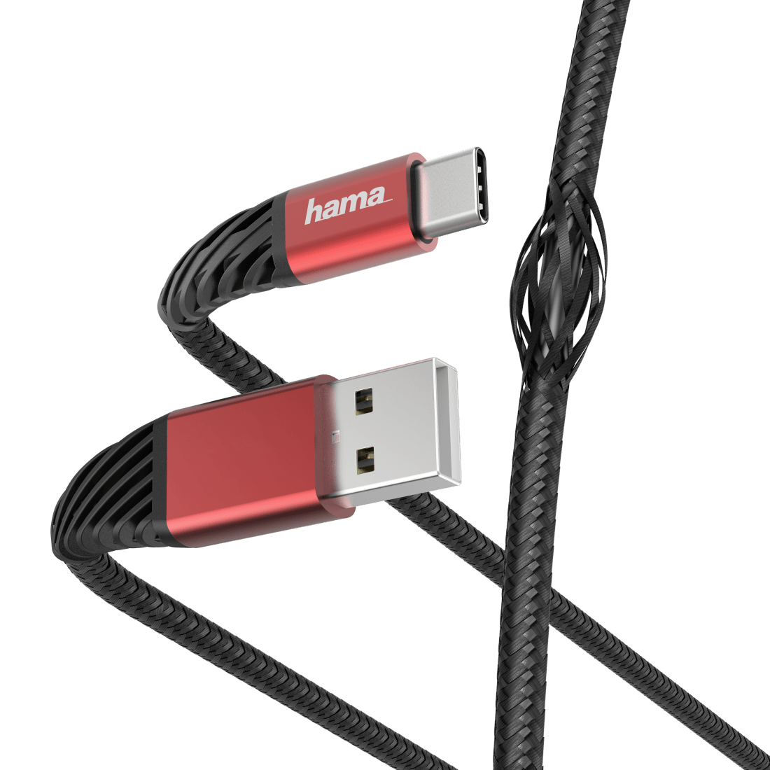 Oplaad-/gegevenskabel Extreme USB-A – USB-C 15 m zwart/rood