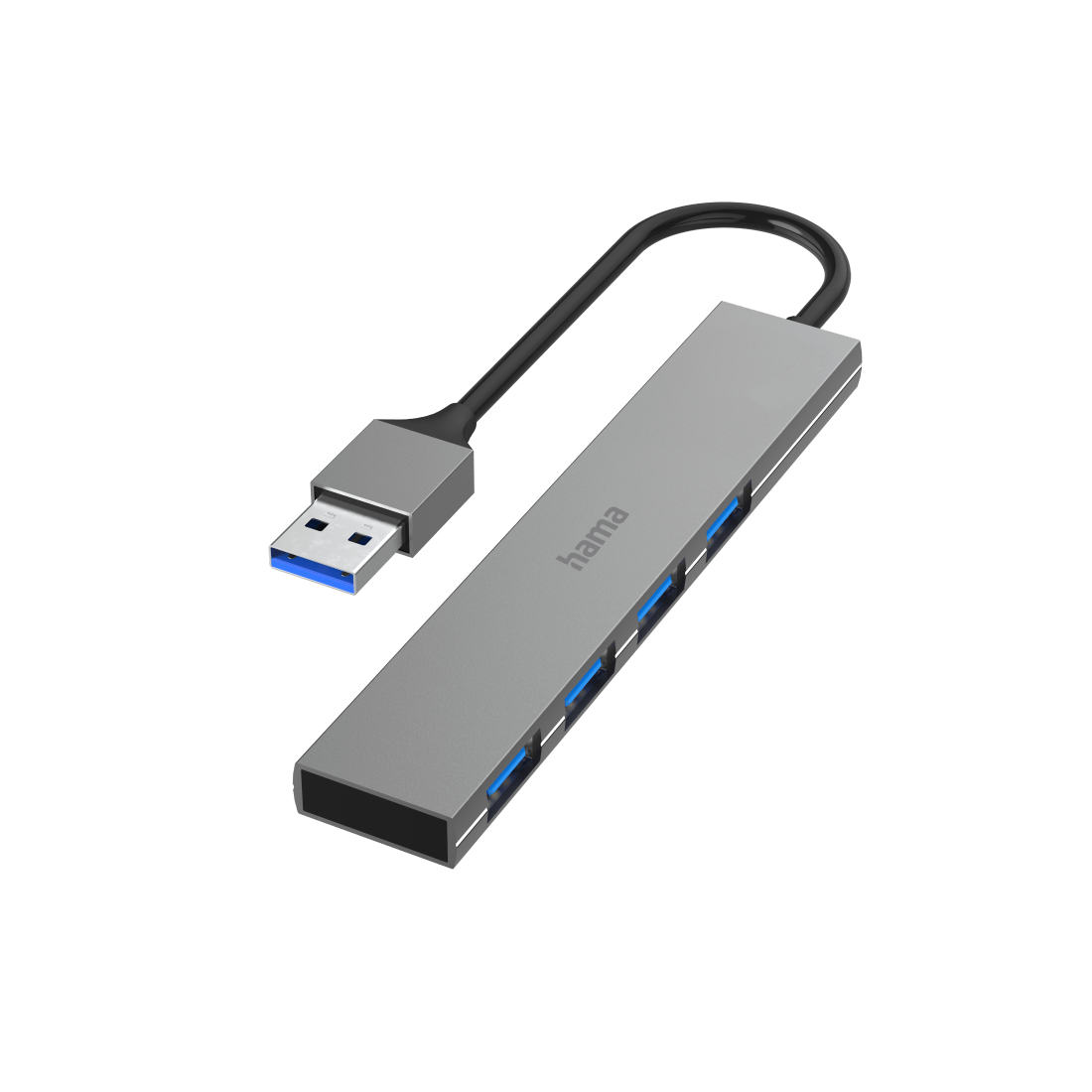 USB-hub 4-poorts USB 3.0 5 Gbit/s aluminium Ultra Slim