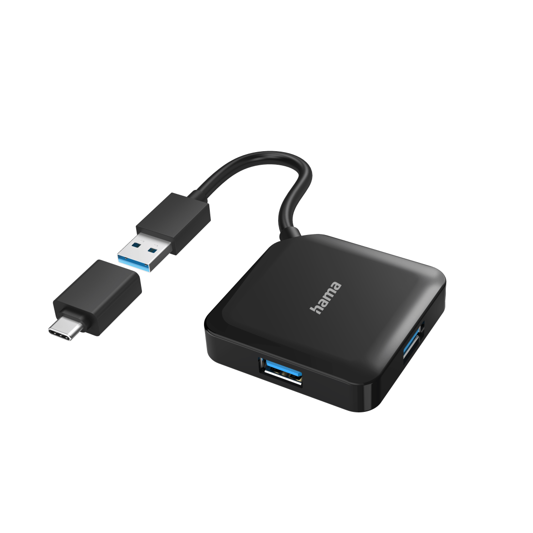 USB-hub 4-poorts USB 3.2 Gen1 5 Gbit/s incl. USB-C-adapter