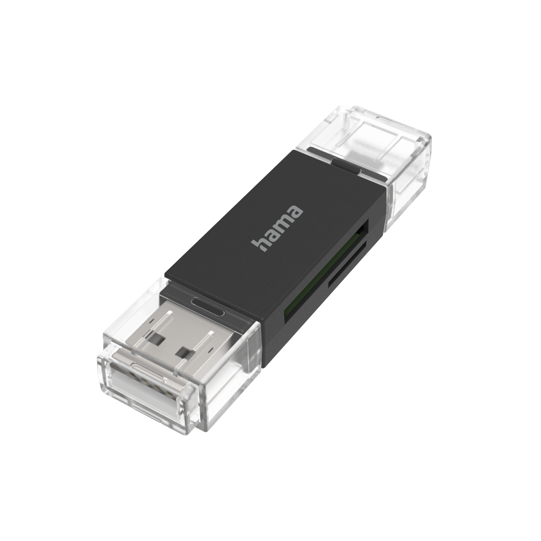 USB-kaartlezer OTG USB-A + micro-USB USB 2.0 SD/microSD