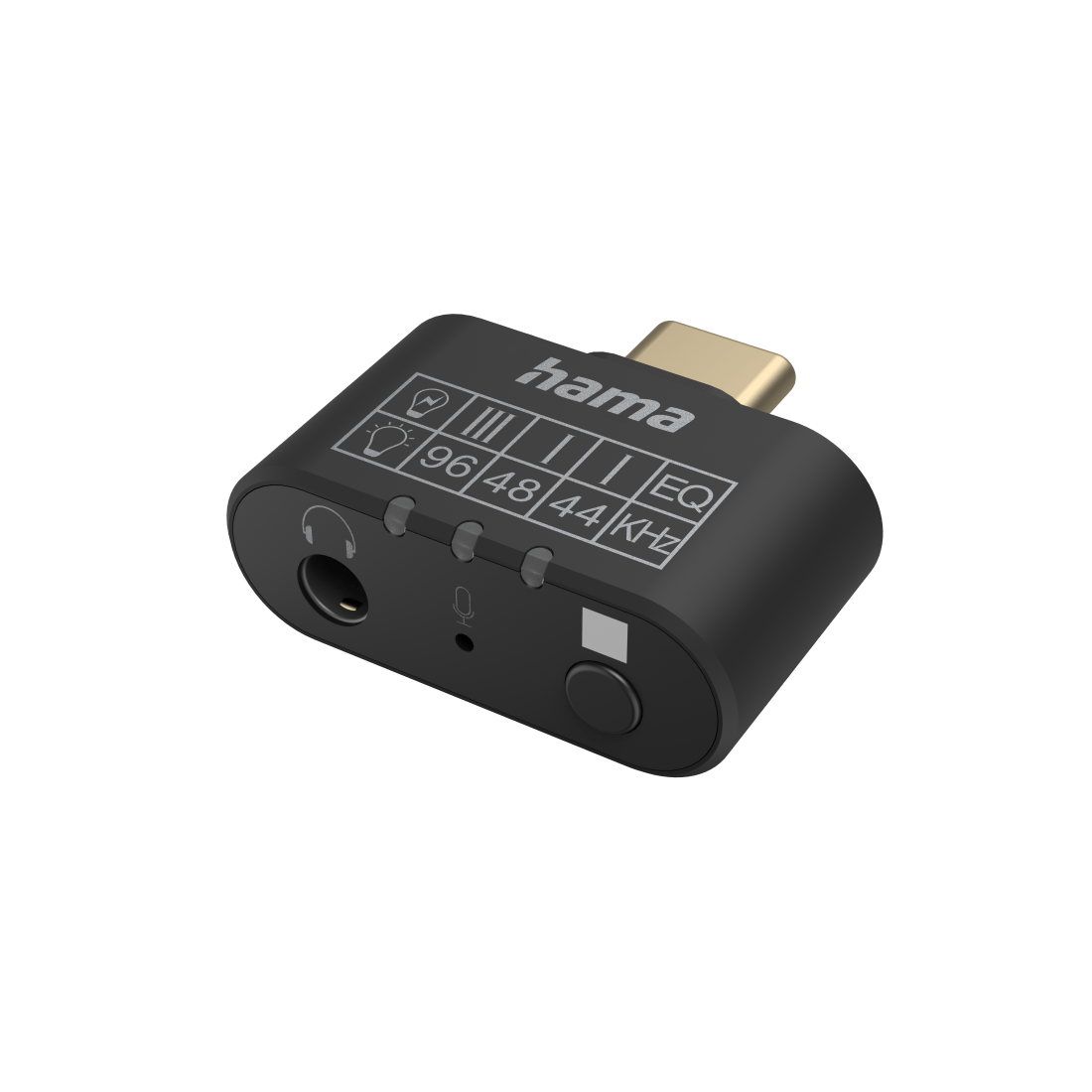 Audio-adapter USB-C-stekker – 35-mm-jack-aansluiting equalizer microfoon