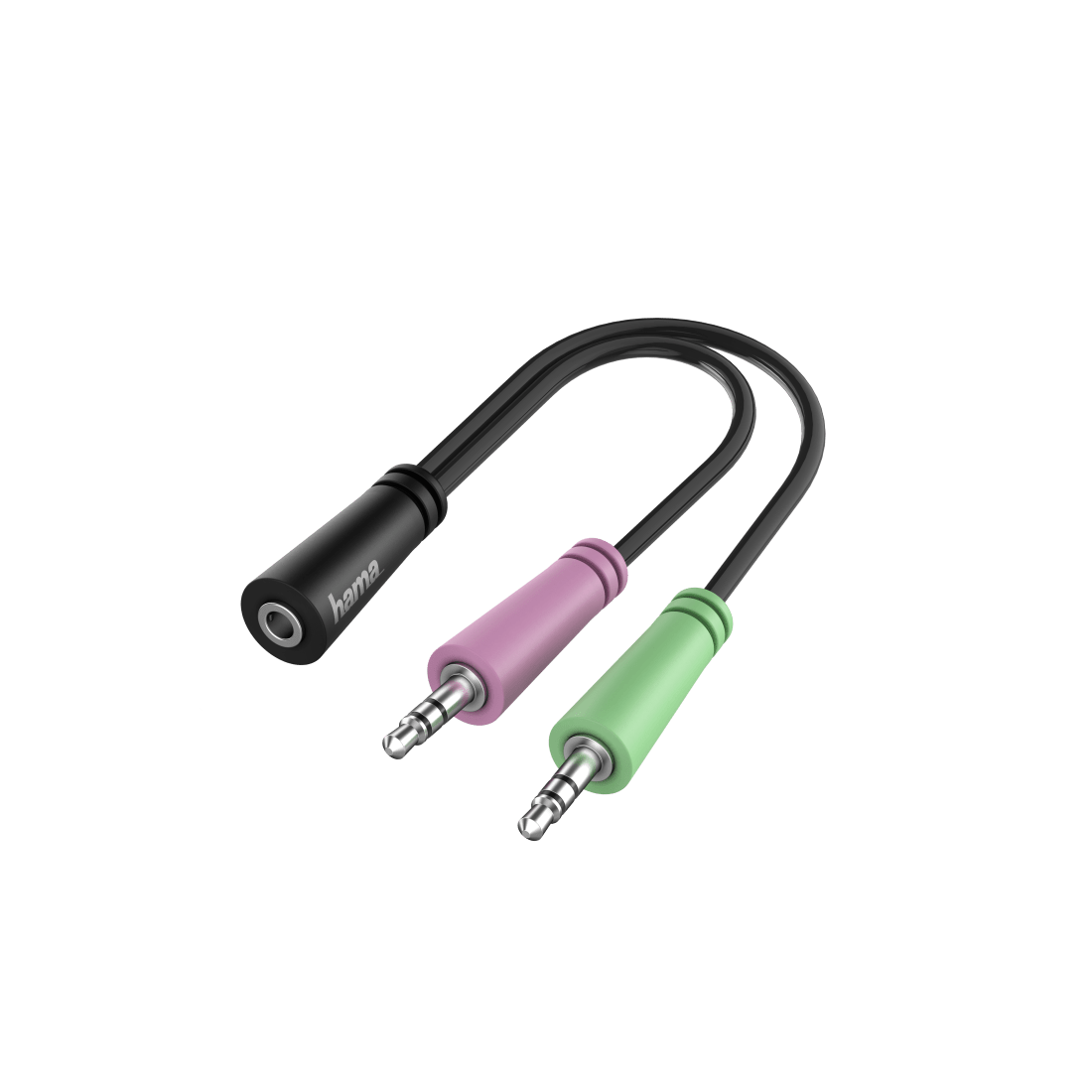 Audio adapter 2x 3.5mm jack vrouwelijk – 3 polige 3.5mm jack headset