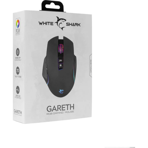White Shark GRIFLET Gaming muis met snelvuurfunctie – 6400 dpi