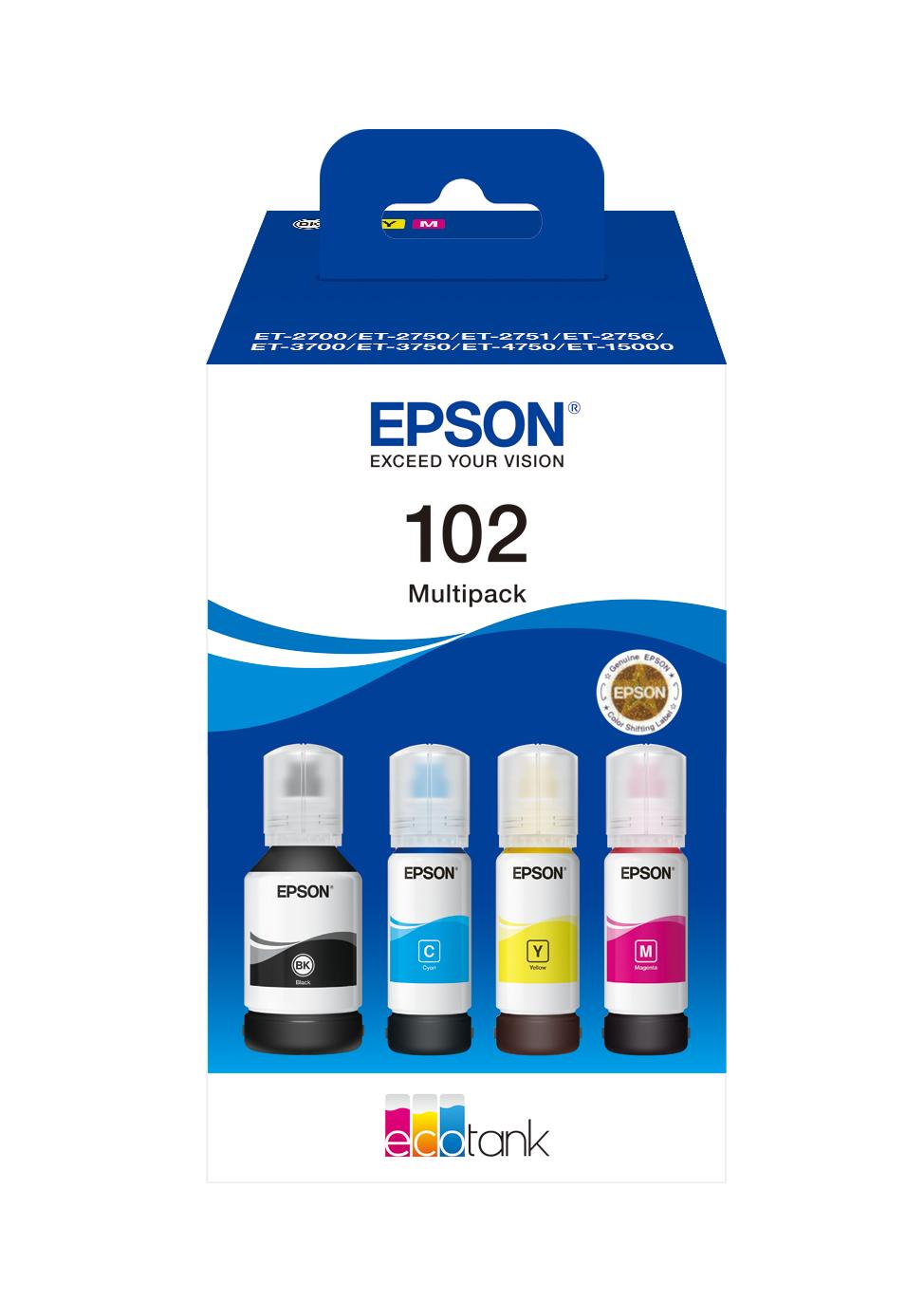 Epson 102 EcoTank Inktfles Multipack 337,0ml (Origineel)