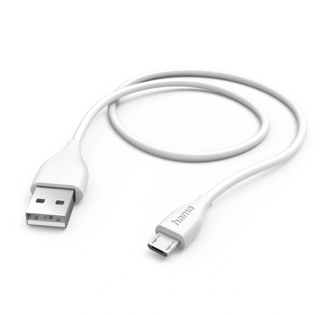 HAMA Oplaadkabel, USB-A – micro-USB, 1,5 m, wit
