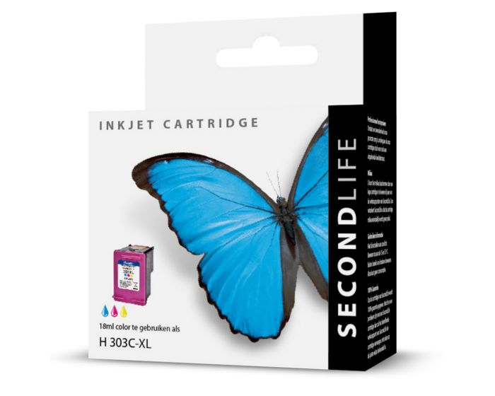 SecondLife inkt cartridge kleur HP 303 XL